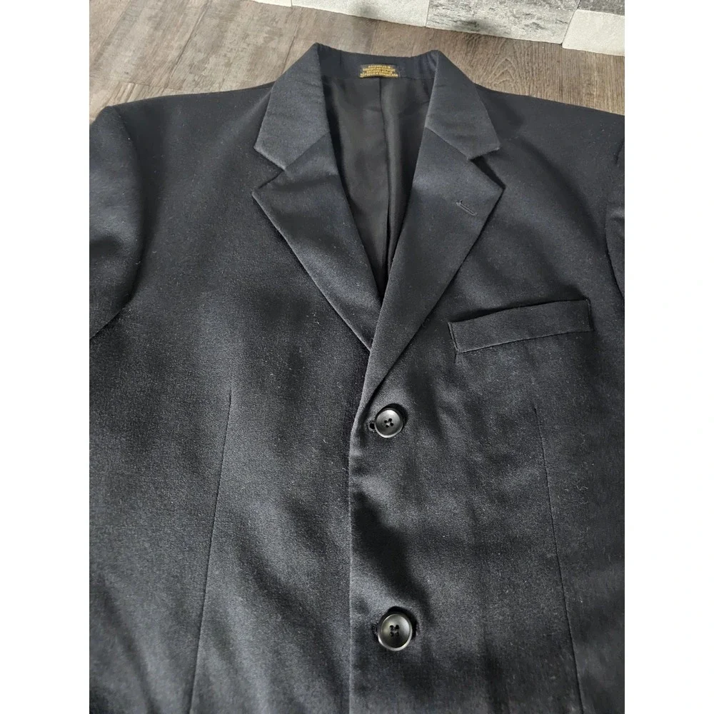 J Ferrar Suit Jacket Mens 38L (Long) Black 3 Button Classic Blazer Sports Coat